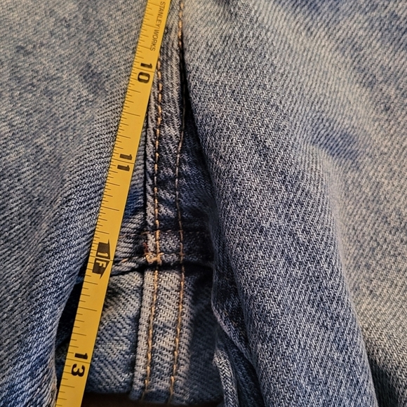 H&M Blue Relaxed Straight-Leg Stretch Ankle Jeans - Picture 10 of 10